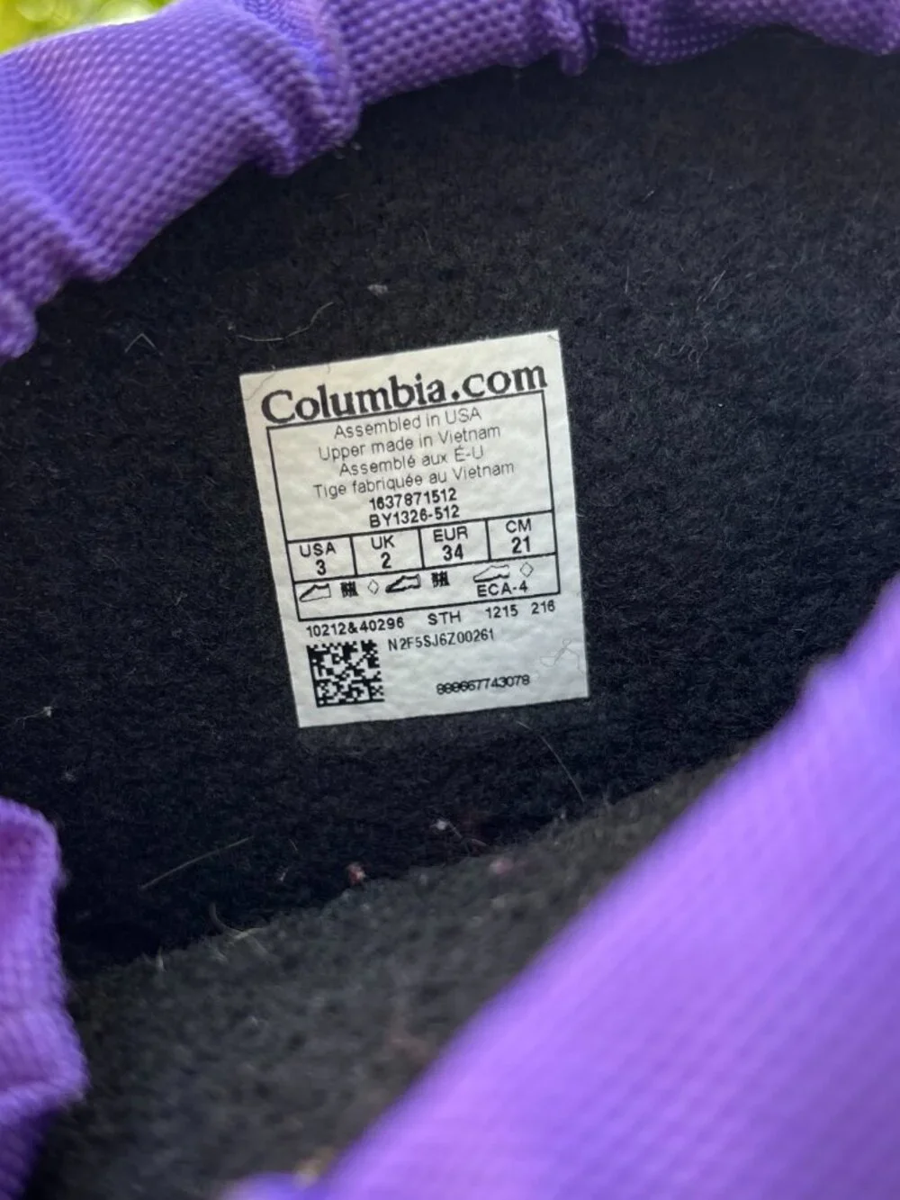 Columbia Girls Snow Boots NEVER WORN Little Girl Sz 3